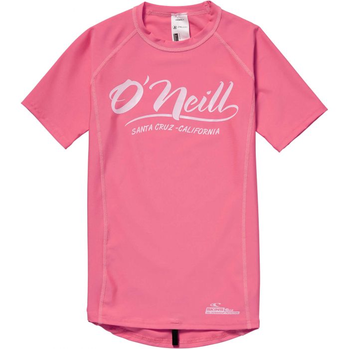 O'Neill - UV swim shirt for girls - Neon tangerine pink