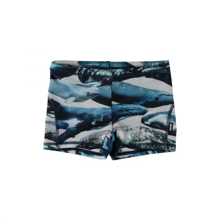 Molo - Swimming trunks for children - Norton - Whale print