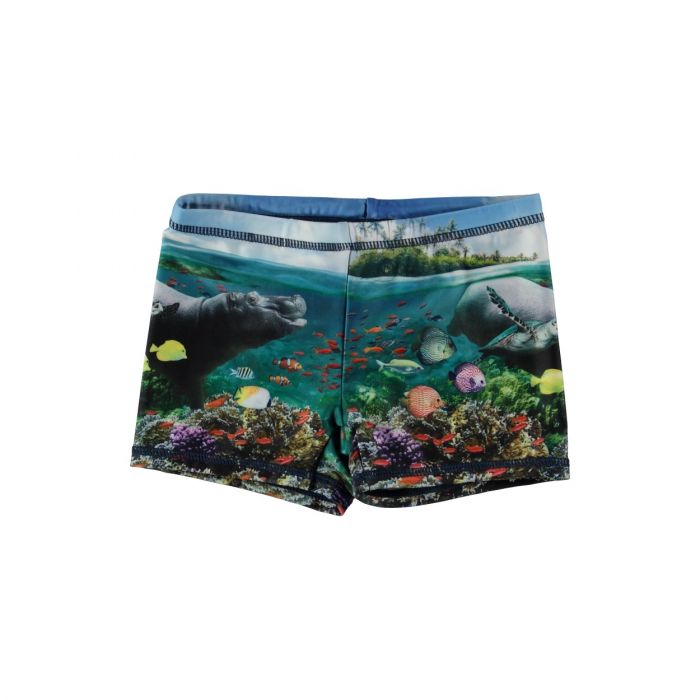 Molo - Swimming trunks for children - Norton Placed - Underwater print