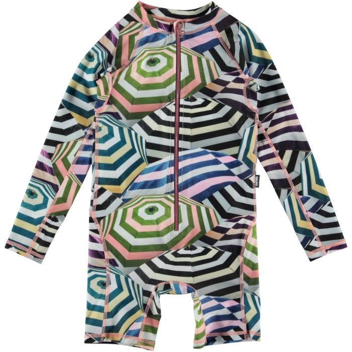 Molo - UV swimsuit long sleeve for children - Neka L. - Parasol print