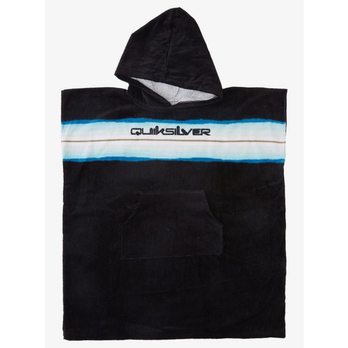 Quiksilver - Hooded towel for boys - Black & blue