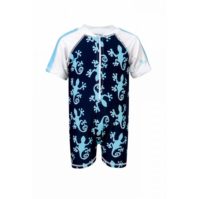 Snapper Rock - Baby UV suit Gecko - Blue