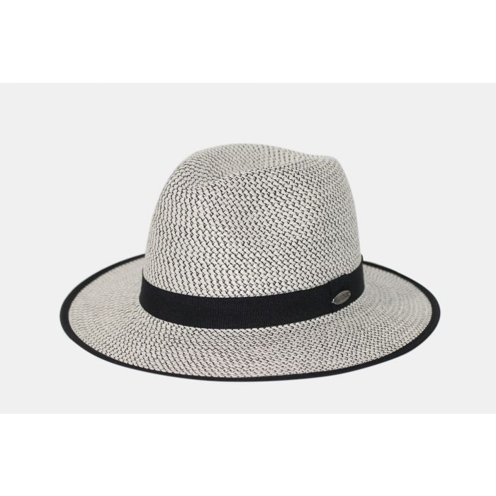Rigon - UV fedora hat for women - Anja - White / black