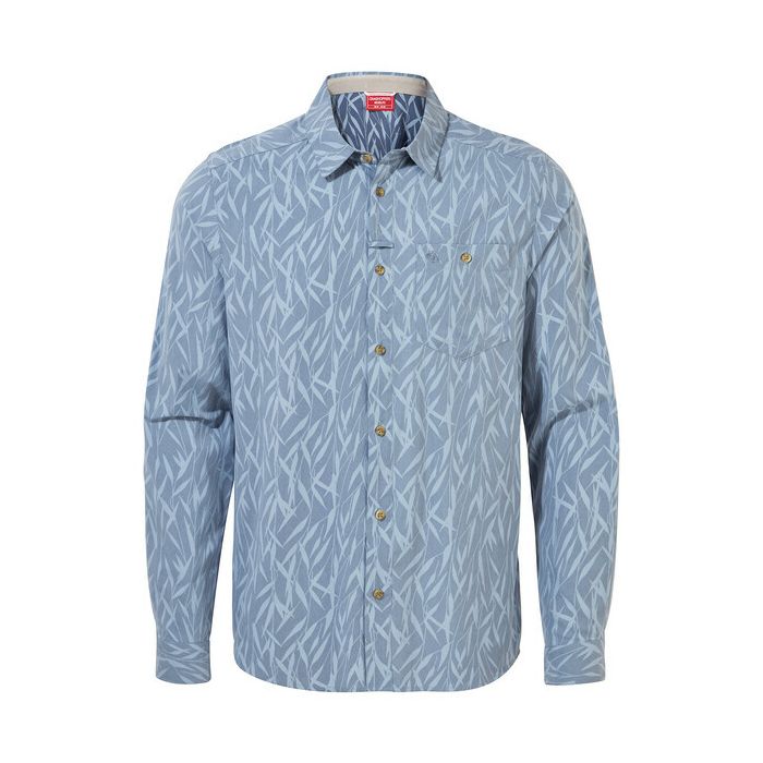 Craghoppers - UV blouse for men - Long sleeve - Pinyon - Surf blue