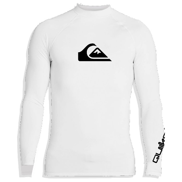 Quiksilver - UV Rashguard with long sleeves for boys - All time - White
