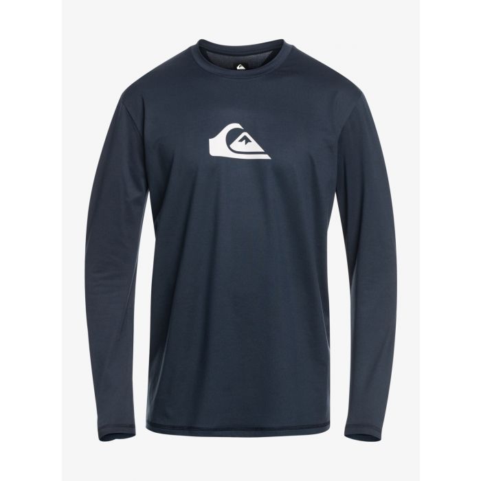 Quiksilver - UV Surf T-shirt for men - Solid Streak Long sleeve - UPF50 - Navy Blazer - Blue