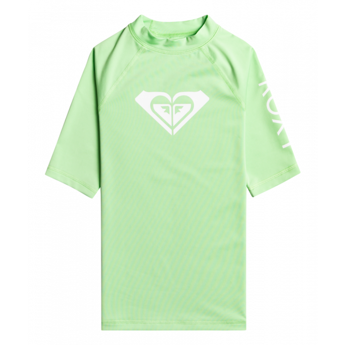 Roxy - UV Rashguard for girls - Whole Hearted - Short sleeve - UPF50 - Pistachio Green