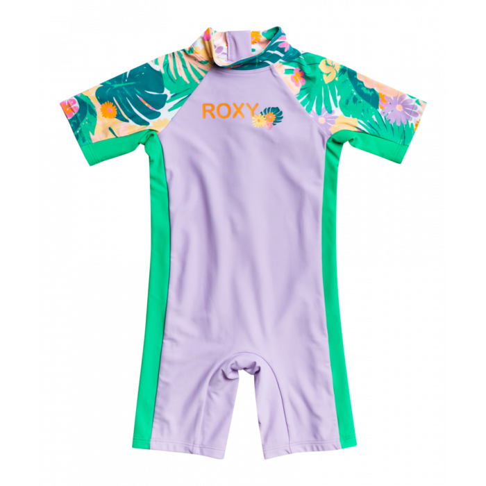 Roxy - UV Swim Suit for girls - Paradisiac Island - 3/4 sleeve - UPF50 - Mint Tropical Trails
