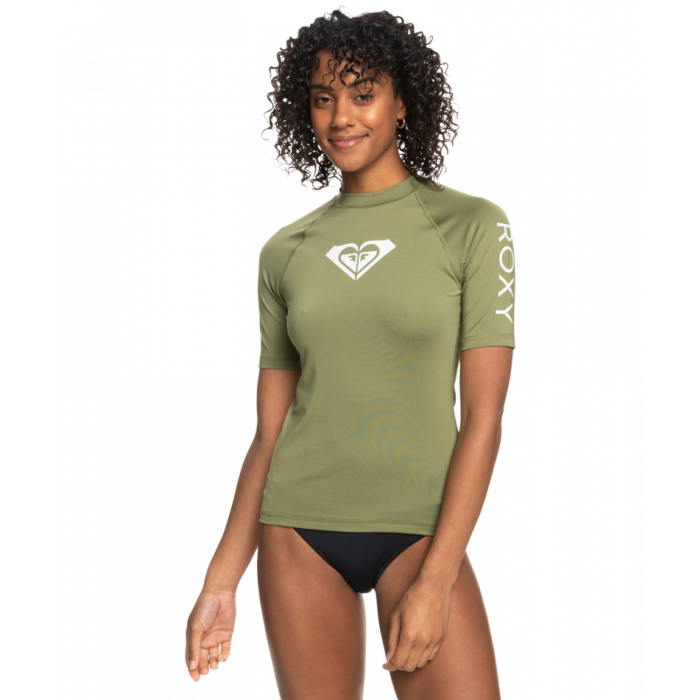 Roxy - UV Rashguard for women - Whole Hearted - Short sleeve - UPF50 - Loden Green