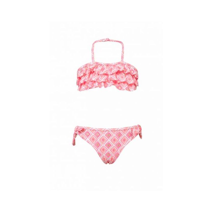 Snapper Rock - Bikini Ruffle Diamond - Pink