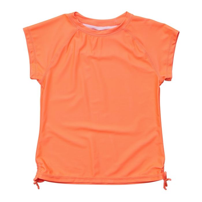 Snapper Rock - UV Rash top for girls - Short sleeve - Tangerine