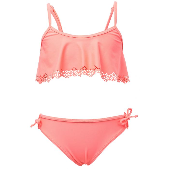 Snapper Rock - Bikini for girls - Neon Coral - Orange