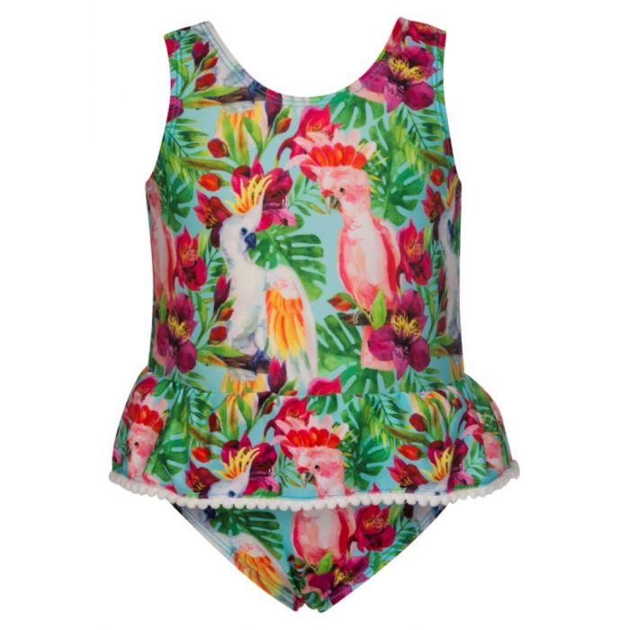 Snapper Rock - Skirt Swimsuit - Tropical birds