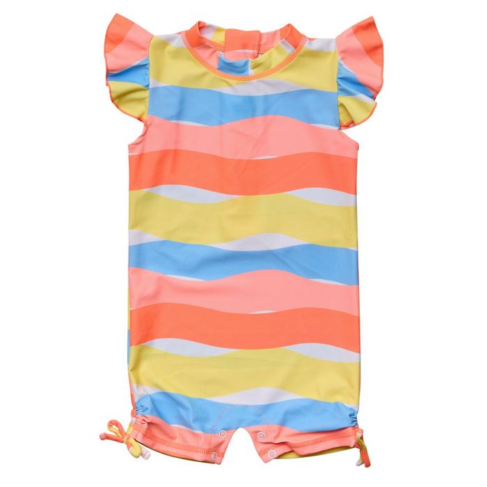 Snapper Rock - UV Swimsuit for babies - Short flutter sleeve - Good Vibes