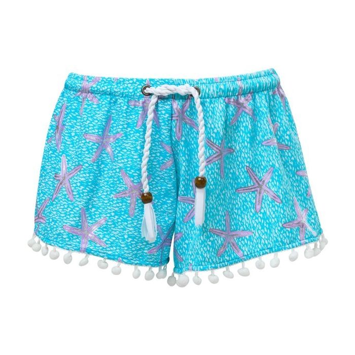Snapper Rock - Swim shorts for girls - Ocean Star - Blue