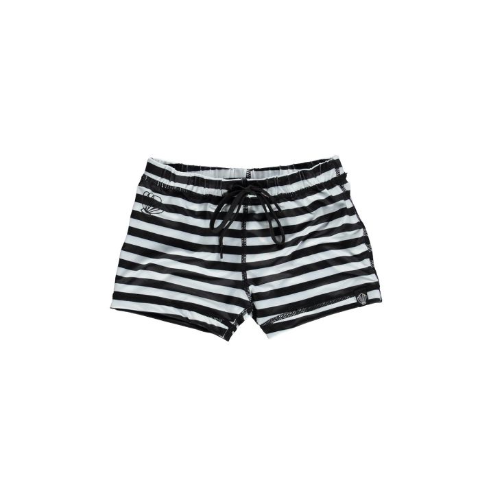 Beach & Bandits - UV swim shorts child - Bandit - Black/white stripes