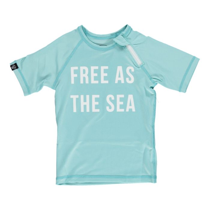 Beach & Bandits - UV swim shirt for children - Free as the Sea - Blue