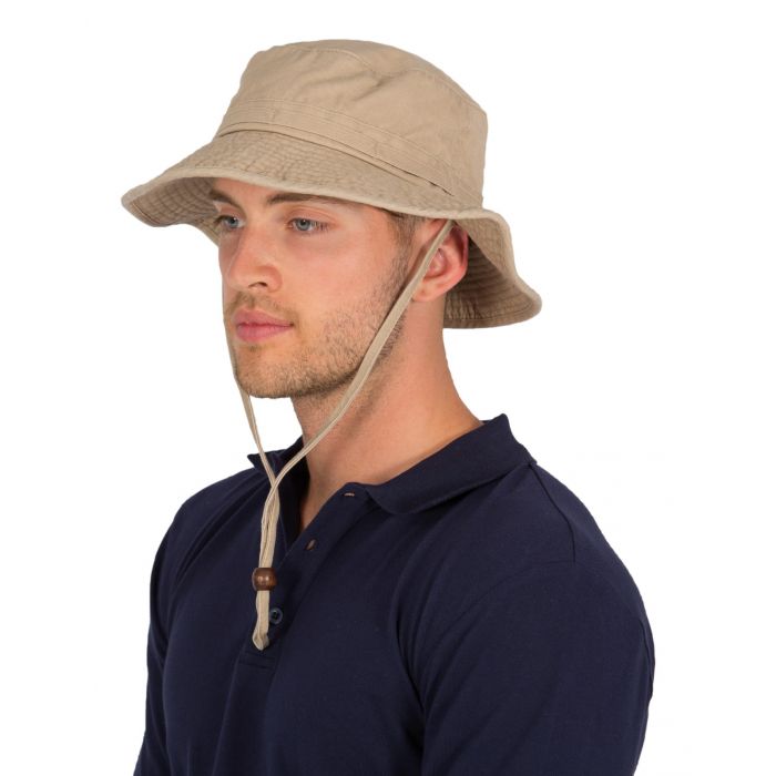 Rigon - UV boonie hat for men - Natural