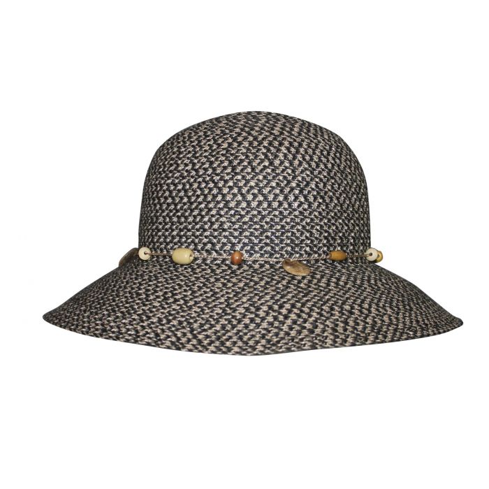 Rigon - UV bucket hat for women - Charcoal grey fleck
