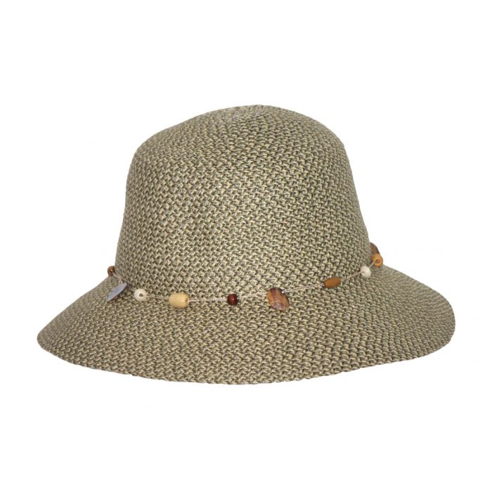 Rigon - UV bucket hat for women - Pistachio green fleck