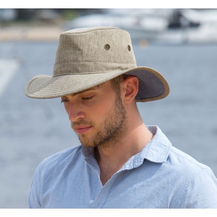 Rigon - UV Safari hat for men - Stone beige