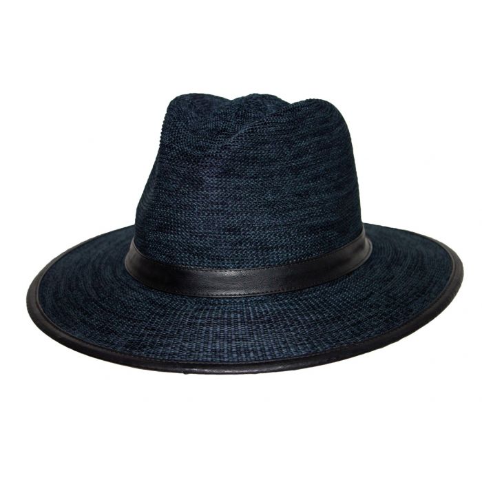 Rigon - UV fedora hat for men - Joel - Mixed navy blue