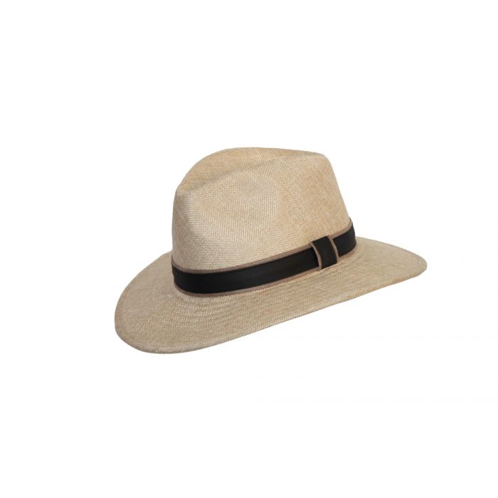 Rigon - UV fedora hat for men - Natural