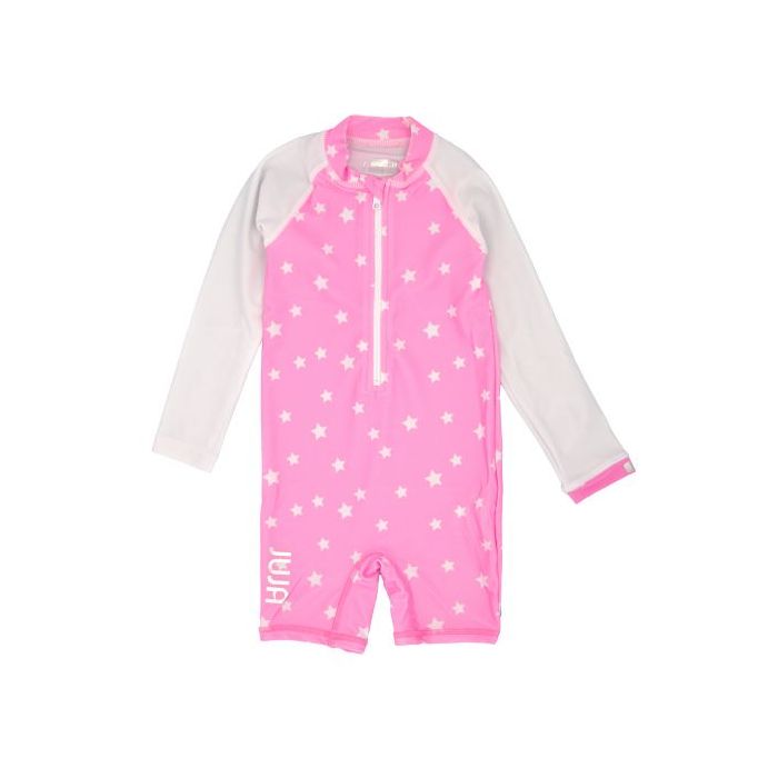 JUJA -  UV Swim suit for babies - longsleeve - Stars - Pink
