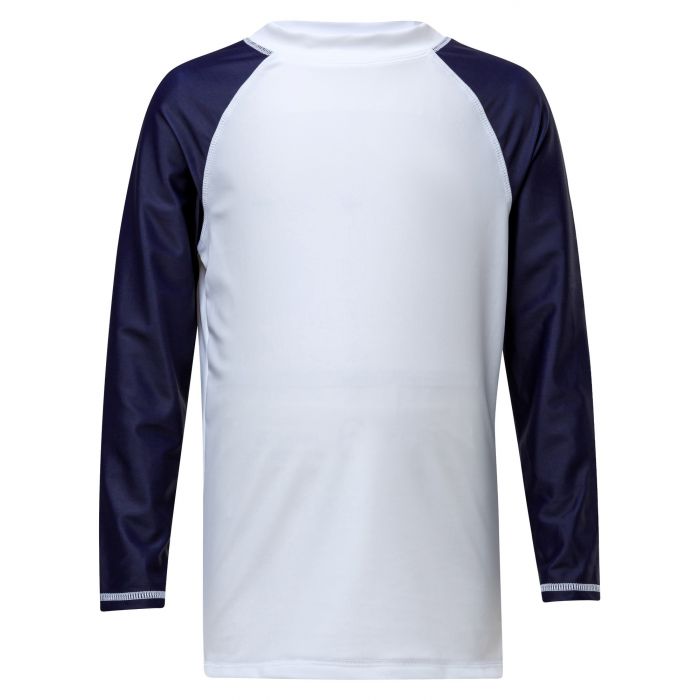 Snapper Rock - UV Longsleeve Bath Shirt - White/Navy