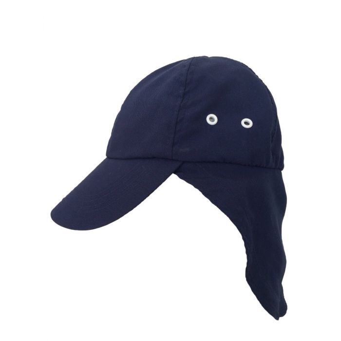 Rigon - UV sun cap with neck flap for children - Navy blue