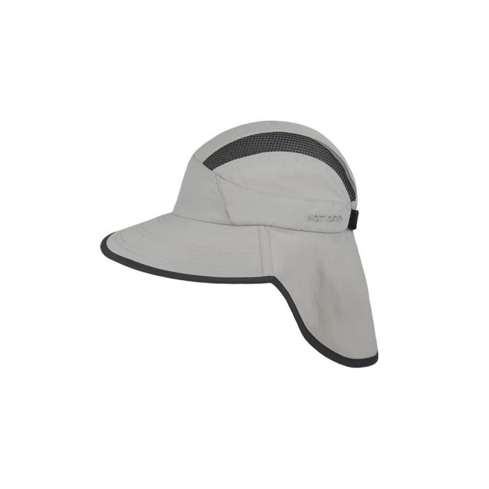 Hatland - UV Cap with neck protection for adults - UPF50+ - Cebas - Light Grey