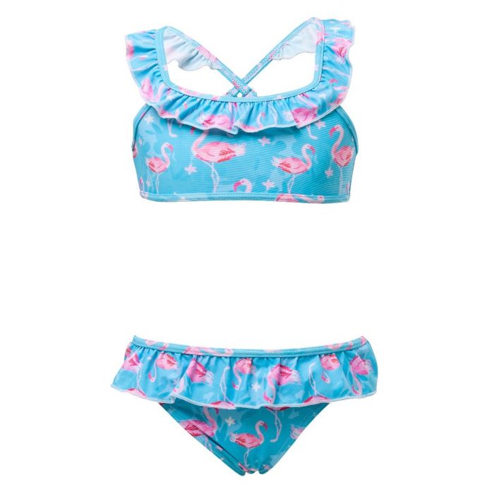 Snapper Rock - Bikini for girls - Blue Flamingo - Blue