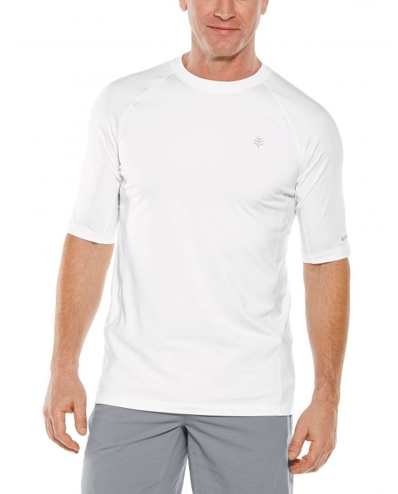Coolibar - UV Sports Shirt for men - Agility Performance - White