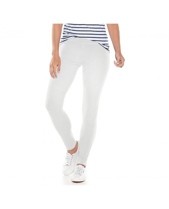 Coolibar - UV Leggings for women - Monterey - White