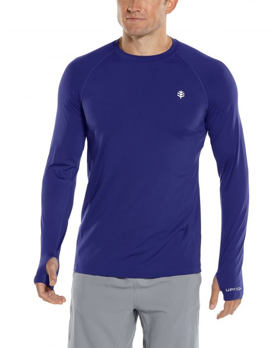 Coolibar - UV Sports Shirt for men - Longsleeve - Agility Performance - Midnight Blue