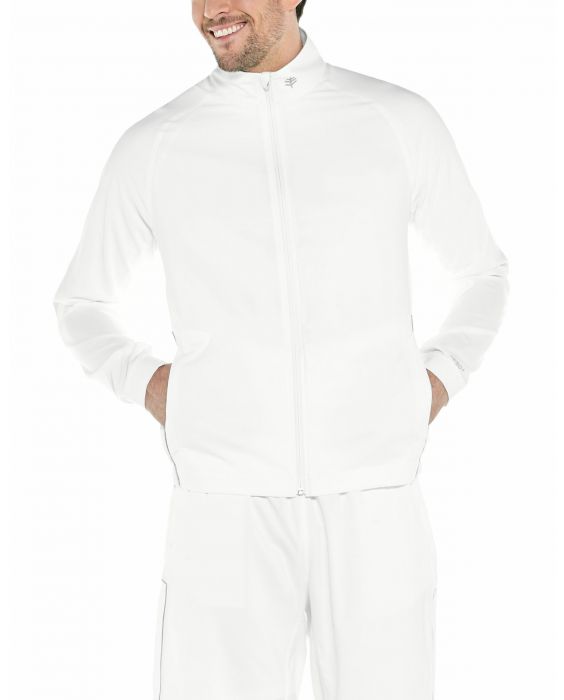 Coolibar - UV Sport Jacket for men - Outspace - White