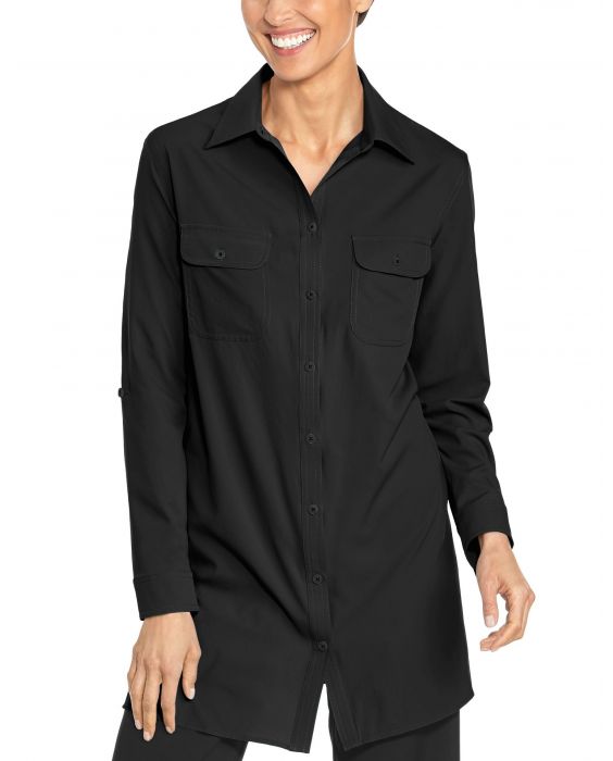 Coolibar - UV Shirt for women - Santorini Tunic Blouse - Black