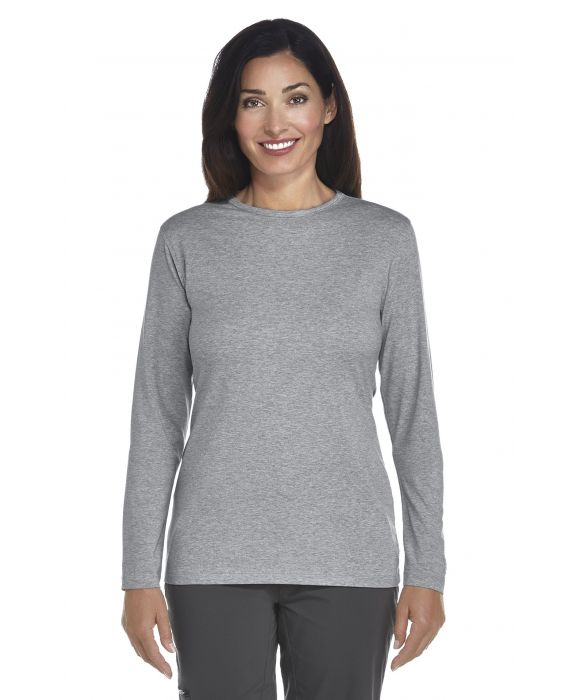 Coolibar - UV Long-Sleeve T-Shirt - Morada - Grey
