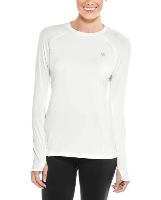 Coolibar - UV Fitness Shirt for women - Long sleeve - Devi - White