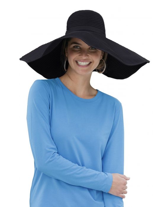Coolibar - Shapeable Poolside UV Sun hat - Black