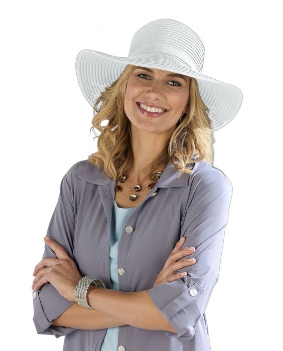 Coolibar - Shapeable Travel UV Sun Hat - White