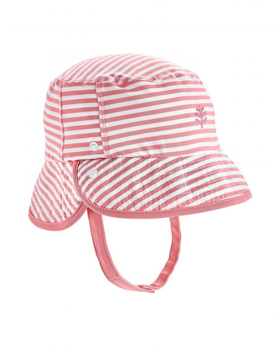 Coolibar - UV Bucket hat for babies - Linden - Seashell/White