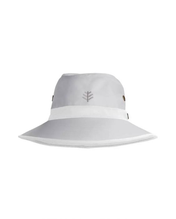 Coolibar - UV Golf Hat for adults - Matchplay - Silver/White