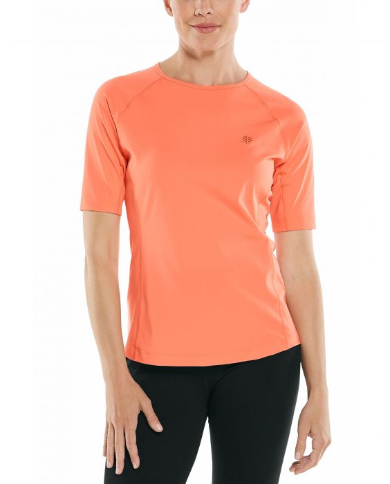 Coolibar - UV Swim Shirt for women - Hightide - Soft Coral