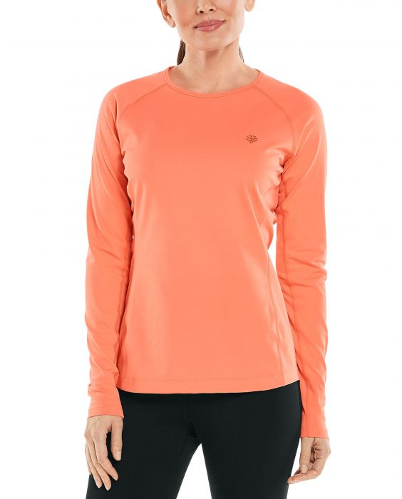 Coolibar - UV Swim Shirt for women - Longsleeve - Hightide - Soft Coral