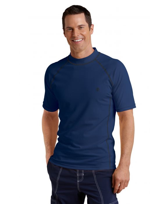 Coolibar - Men's Short Sleeve Swim Shirt - Navy