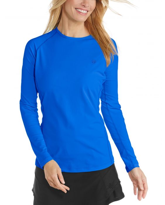Coolibar - UV Swim Shirt for women - Longsleeve - Hightide - Baja Blue