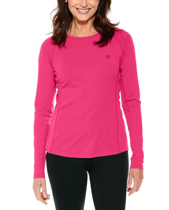 Coolibar - UV Swim Shirt for women - Longsleeve - Hightide - Jazzy Pink