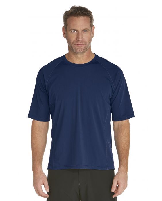 Coolibar - Men's Short-Sleeve Swim Shirt - navy