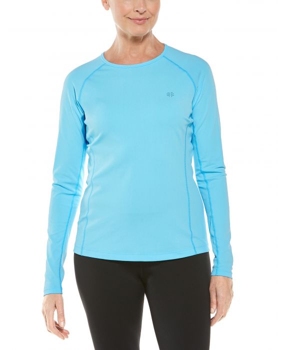 Coolibar - UV Swim Shirt for women - Longsleeve - Hightide - Ice Blue